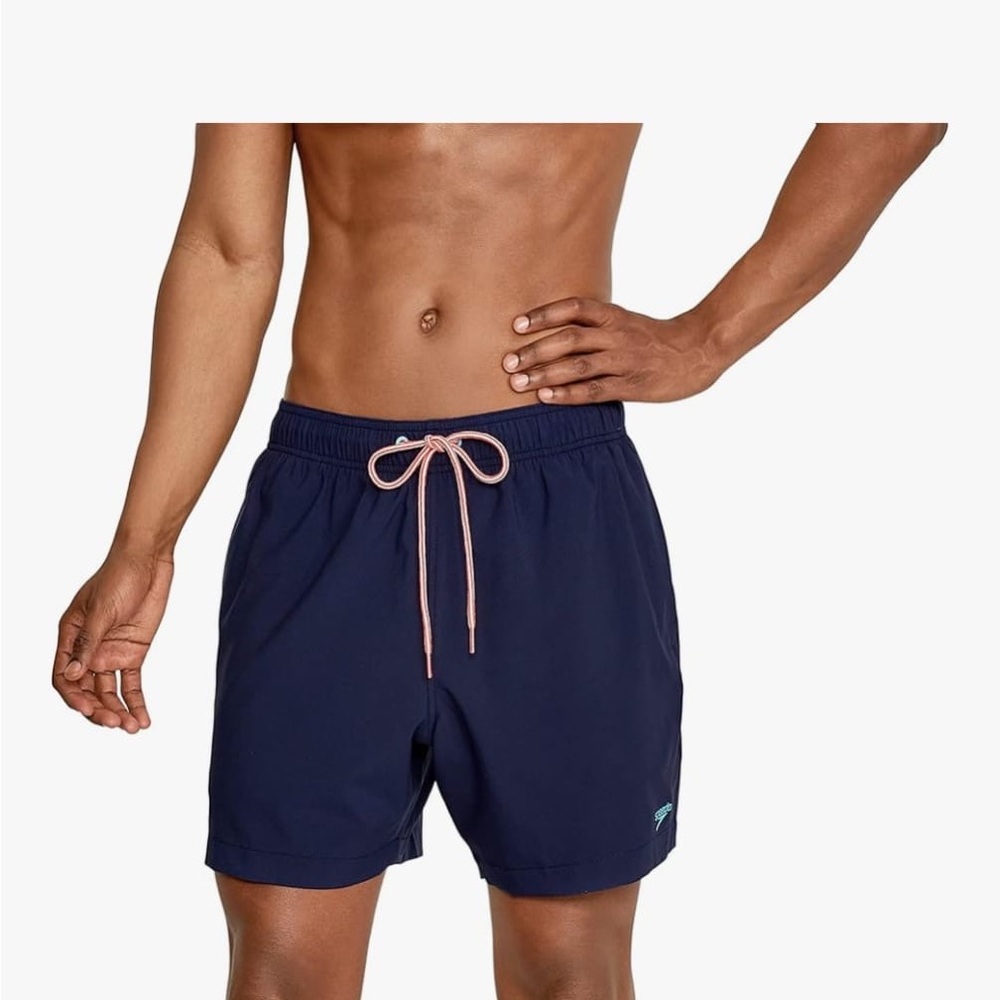 BNWT Speedo Blue Swim Trunks with Quick-Dry Fabric and Elastic Waistband